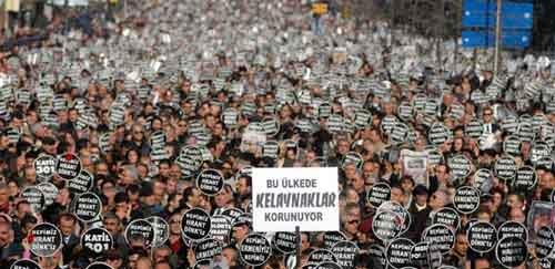 Hrant Dink'n cenaze töreni 2 - Resim 8