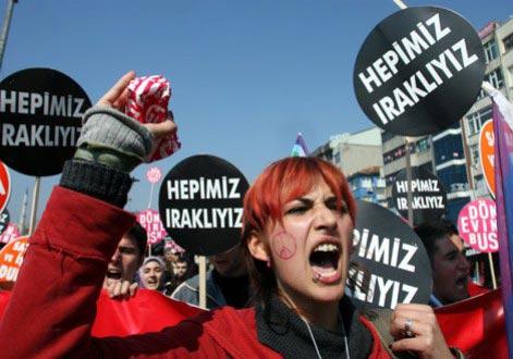 Irak'ta işgale büyük protesto - Resim 20