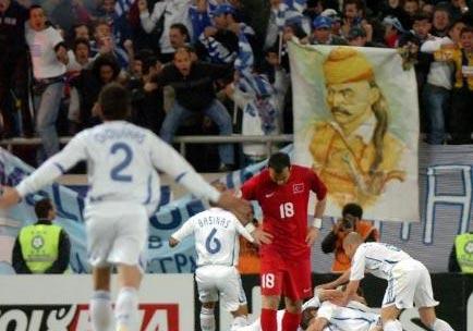Yunanistan-Türkiye maçından kareler - Resim 6