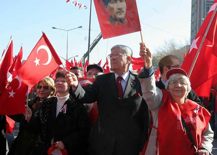Cumhuriyet Mitinginden çarpıcı kareler - Resim 16