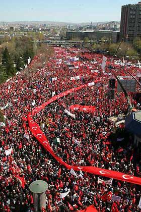 Cumhuriyet Mitinginden çarpıcı kareler - Resim 11