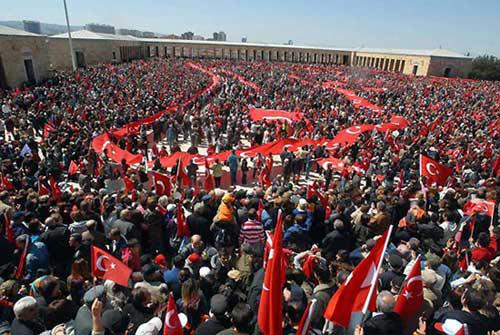 Cumhuriyet Mitinginden çarpıcı kareler - Resim 4