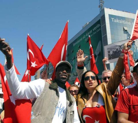 Çağlayan Mitingi'nden çarpıcı kareler - Resim 3