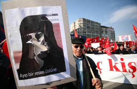 Ankara'da Türban eylemi - Resim 10