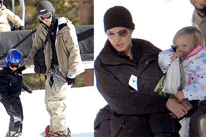 Jolie ve Pitt'in kar keyfi - Resim 3
