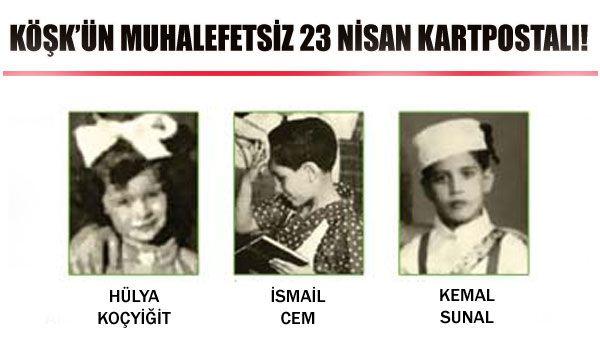 Köşk'ün 23 Nisan kartpostalındaki ünlüler - Resim 14