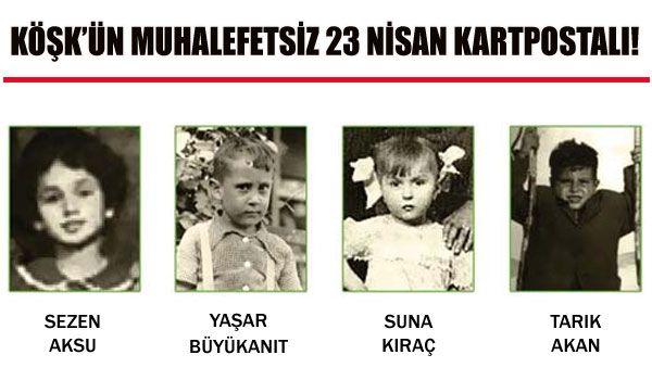 Köşk'ün 23 Nisan kartpostalındaki ünlüler - Resim 7