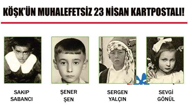 Köşk'ün 23 Nisan kartpostalındaki ünlüler - Resim 10