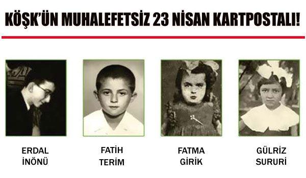 Köşk'ün 23 Nisan kartpostalındaki ünlüler - Resim 3