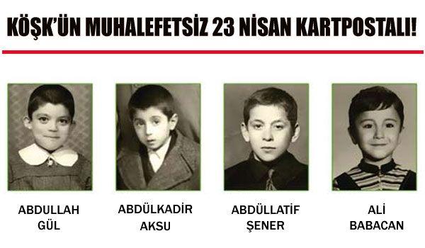 Köşk'ün 23 Nisan kartpostalındaki ünlüler - Resim 5