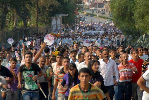 Barış mitingi PKK gösterisine döndü - Resim 13