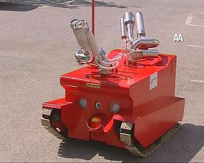 Yerli yangın söndürme robotu