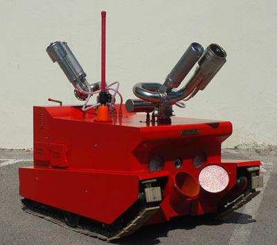 Yerli yangın söndürme robotu