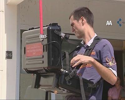 Yerli yangın söndürme robotu