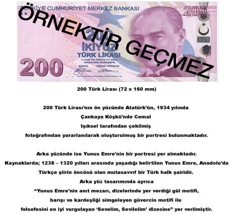 İşte yeni banknotlar