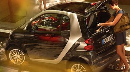 Elektrikli Smart sokaklarda