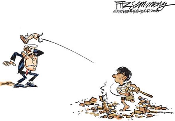 En yaratıcı Bush'a veda karikatürleri