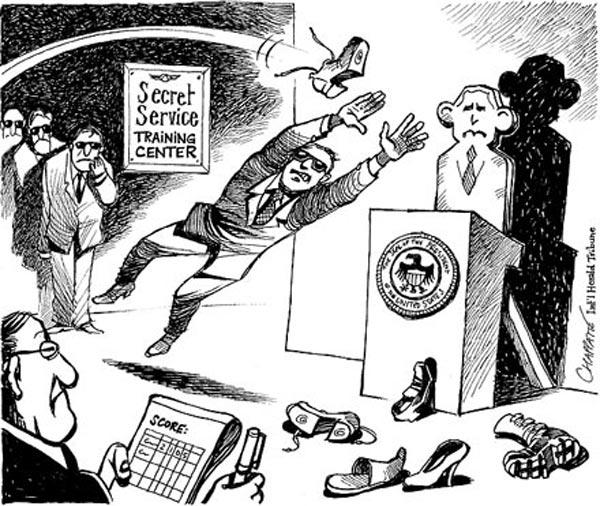 En yaratıcı Bush'a veda karikatürleri