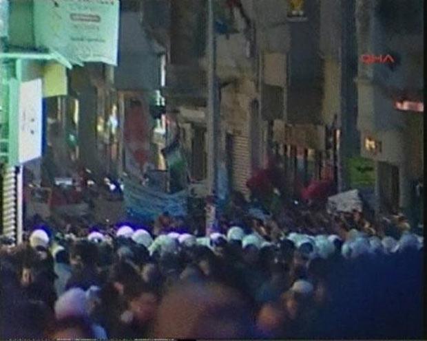 Taksim'de İsrail protestosu