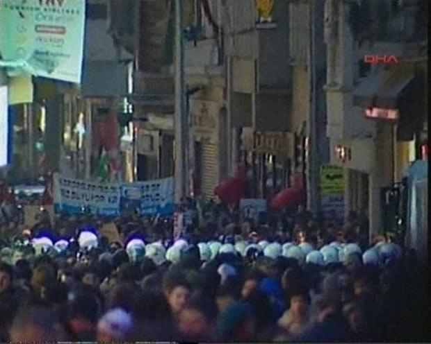 Taksim'de İsrail protestosu