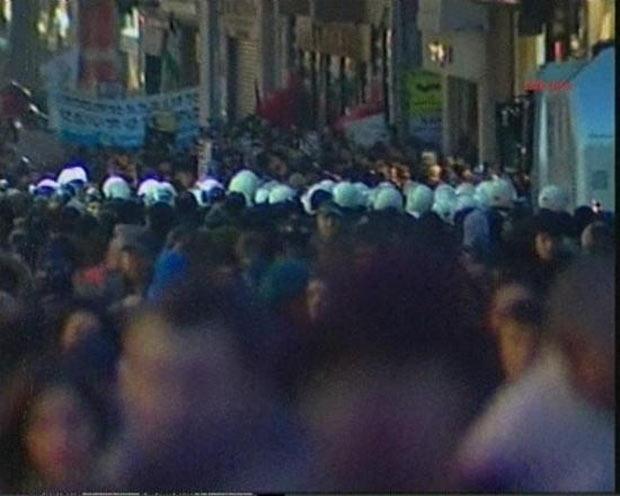 Taksim'de İsrail protestosu
