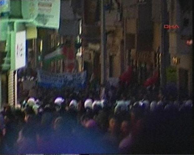 Taksim'de İsrail protestosu