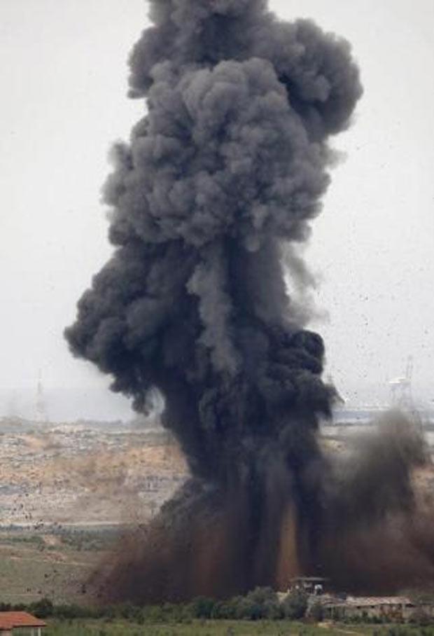 İsrail Filistin'i bombaladı