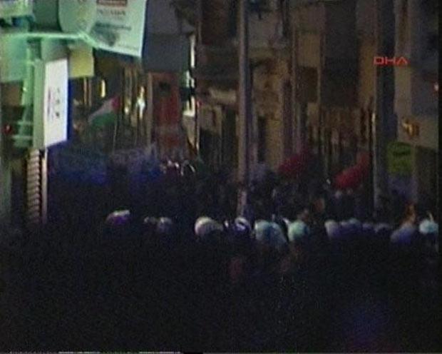 Taksim'de İsrail protestosu