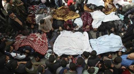 İsrail Filistin'i bombaladı