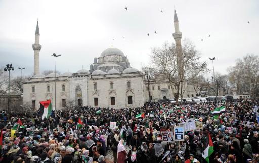 Beyazıt'ta İsrail protestosu - Resim 1