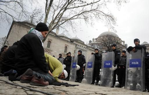 Beyazıt'ta İsrail protestosu - Resim 4