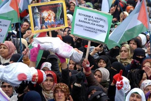 Diyarbakır'da dev İsrail protestosu - Resim 1