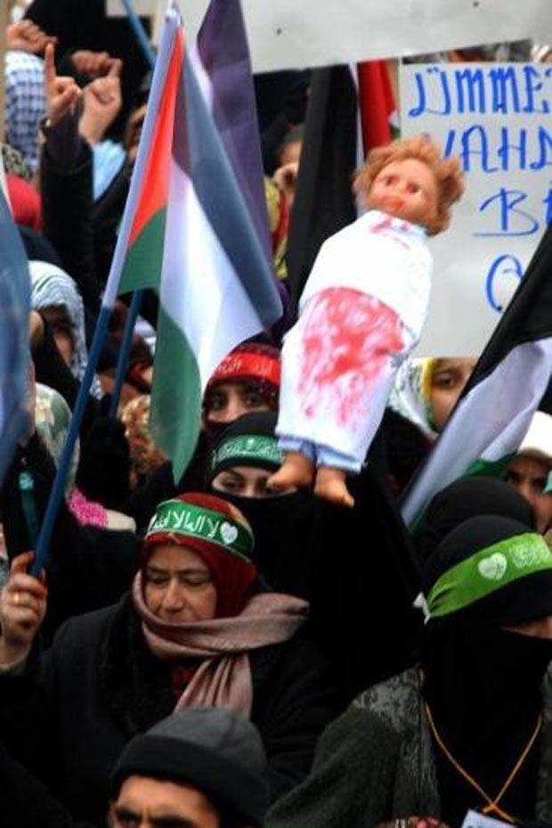 Diyarbakır'da dev İsrail protestosu - Resim 8