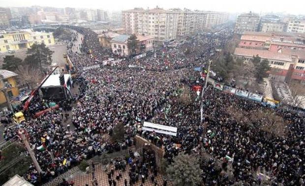 Diyarbakır'da dev İsrail protestosu - Resim 16