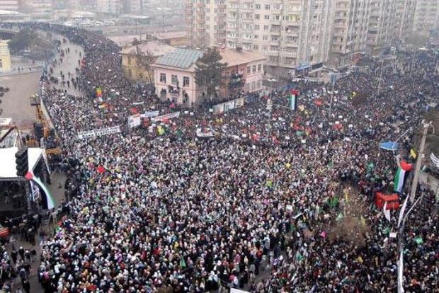 Diyarbakır'da dev İsrail protestosu - Resim 14