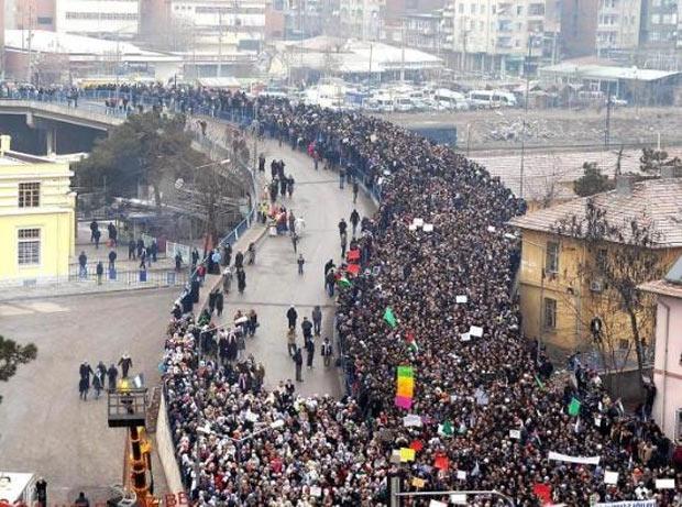 Diyarbakır'da dev İsrail protestosu - Resim 11