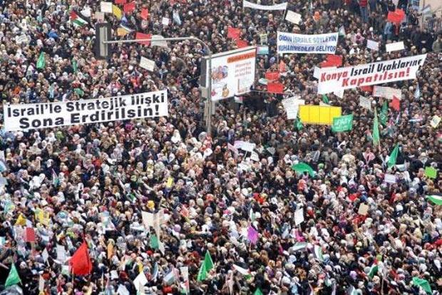 Diyarbakır'da dev İsrail protestosu - Resim 7