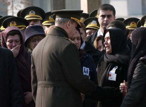 Komutanlar Kırca'nın cenazesinde 