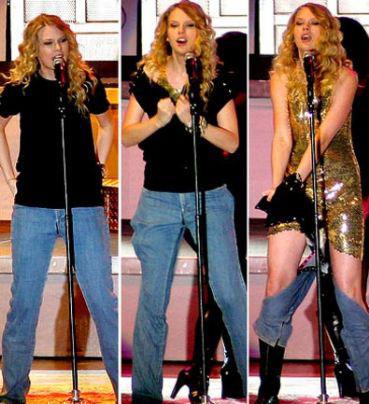 Taylor Swift Sahnede Kıyafet Değiştirdi - Resim 14