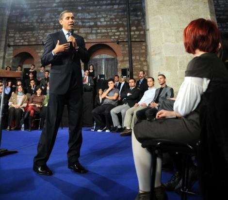 Obama gençlerle