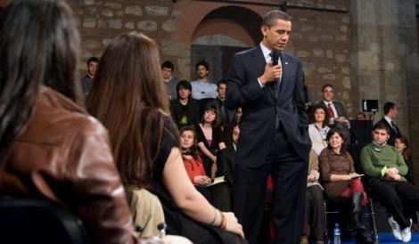 Obama gençlerle
