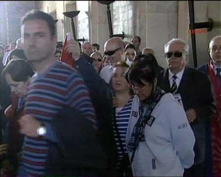 Anıtkabir'de Ergenekon protestosu