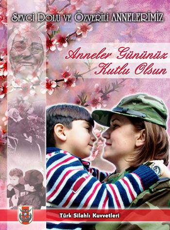 TSK'dan anneler gününe özel afiş - Resim 1