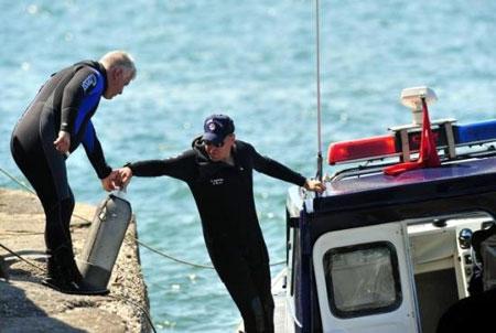 Denizden muhimmat çıktı