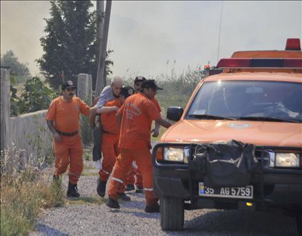 Foça'da orman yangını  - Resim 2