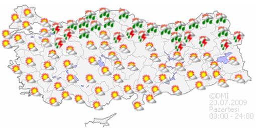 5 Günlük hava tahmin raporu