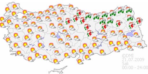 5 Günlük hava tahmin raporu
