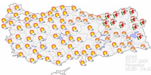 5 Günlük hava tahmin raporu