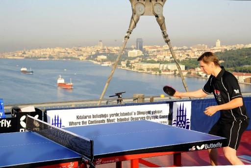 Boğaziçi Köprüsü'nde masa tenisi - Resim 9