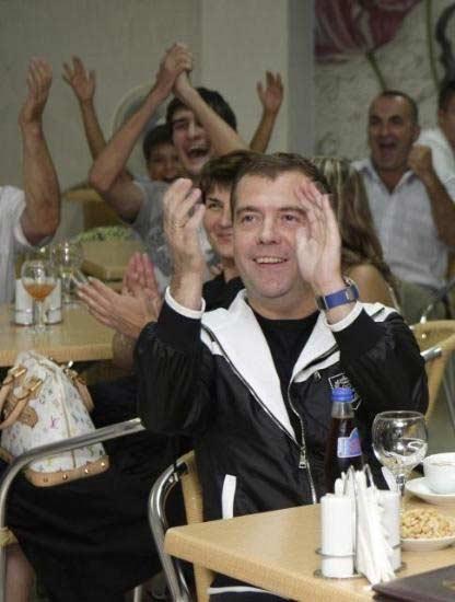 Rus liderlerin maç keyfi - Resim 11